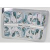 Teal Green Gold Marble Nail Polish Wraps - Nail Polish