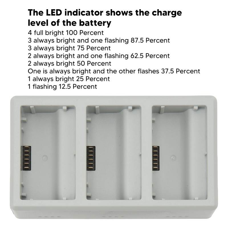 Drone Charging Station Intelligent Fast Efficient 3 Port Battery Charging