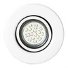 White Gloss GU10 Floor or Table Lamp Uplighter with Tilt