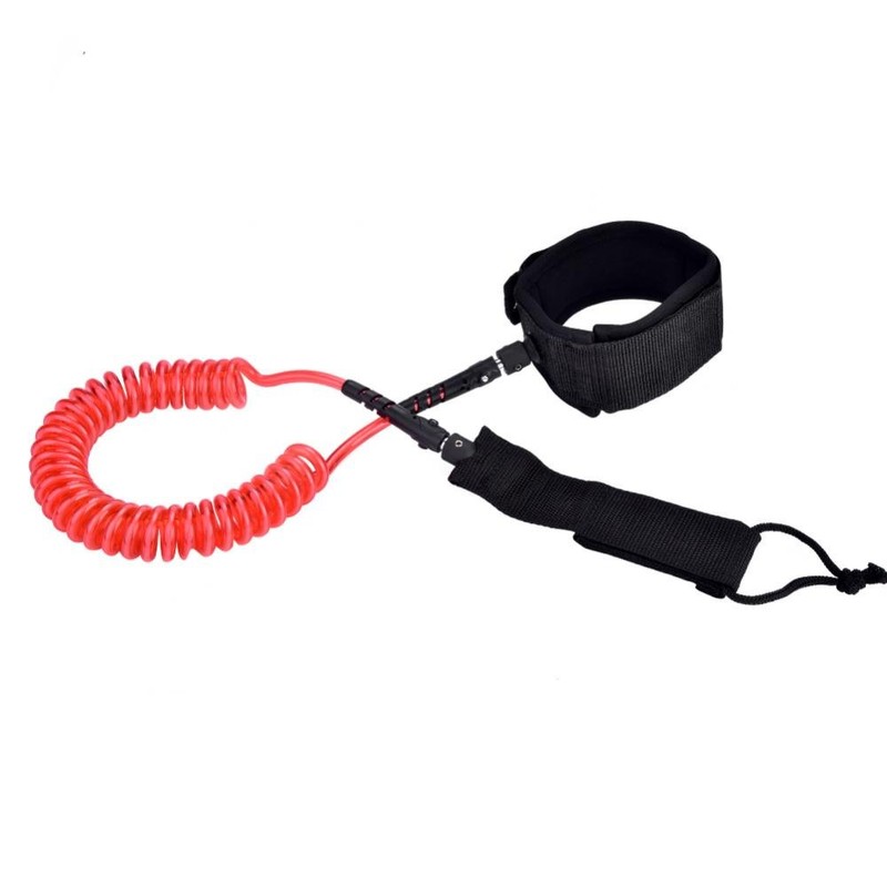 Surf Leash, Lightweight Comfortable Surfboard Leash High-Strength Coiled Foot Surfing
