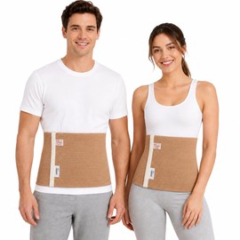proslim T-active Merino Wool Kidney Warmer for Men and Women, Hip Warmer, Back Warmer, Elastic Waist Support, Heat Belt, Heat Protection Belt, Abdominal Warmer (3 (S/M))