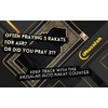 iMusalah Prayer Mat (Black) with Digital Counter For Rakat Tracking,