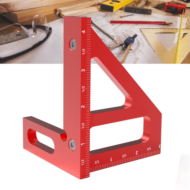 Multi Angle Measuring Triangle Ruler 45 90 Degree Angle Gauge