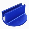 zhi-109350 2pcs Anodized Blue Magnetic Jack Pad Adapter Billet Aluminum