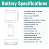 12V 20Ah LiFePO4 Lithium Battery, 2000+ Deep Cycles Rechargeable Battery,