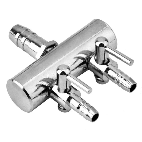Aquarium Air Flow Splitter Control Valve, Stainless Steel 8mm Turn