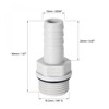 sourcing map PVC Barb Hose Fitting Connector Adapter 10mm or