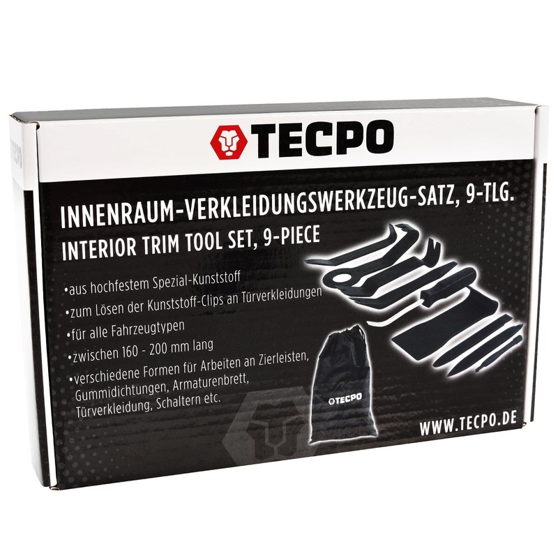 TECPO Mounting Wedge Set 9-Piece Trim Wedges Set Mounting Lever