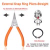 SPEEDWOX Circlip Pliers 6-Inch, Tip Diameter 1.25mm, Snap Ring Pliers