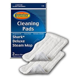 EnviroCare Replacement Cleaning Mop Pads Compatible with Shark Deluxe Steam Mops Shark Steam Mop S3101 S3202 S3250 S3251 Spray Mop SK410 SK460 SK115 SK140 SK141 SK435CO 2 Pack