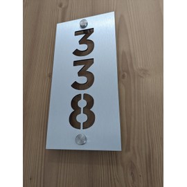 Número para casa u oficina placa de aluminio compuesto 30x15