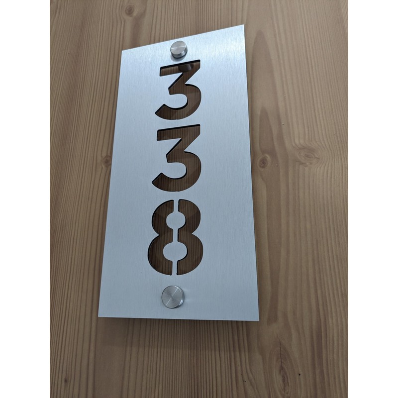 Número para casa u oficina placa de aluminio compuesto 30x15