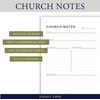 Todaisy Paper Church Notes Notepad 5.5 x 8.5 Tear Away
