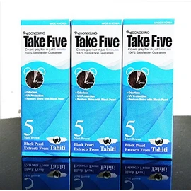 Dongsung Take 5 Hair Dye Gray Hair Coveage No. 5 Matt Brown Pack of 3