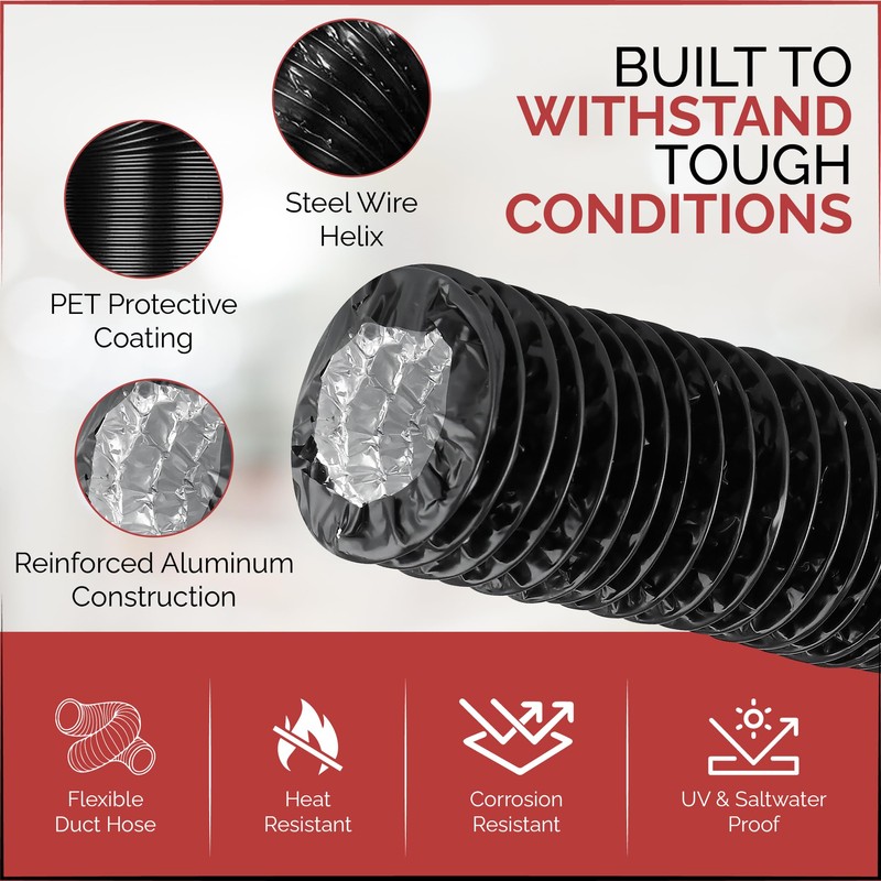 NautiPro Boat Blower Hose 3 Inch – Marine Exhaust Ventilation