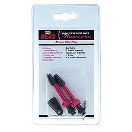 Barbieri Pair of Valve Tubeless SV 45 mm Pink (Valves and Replacement)