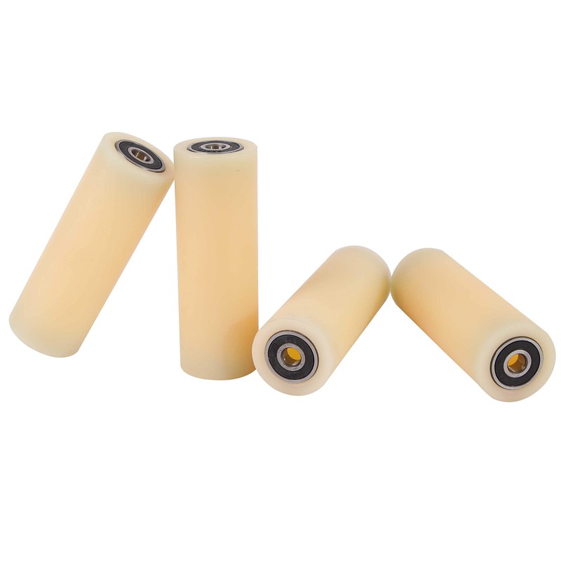 Set of 4 castors with ball bearings, nylon and polyamide