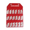 Accusize - Juego de Calibradores de Ángulos de 18 Piezas,