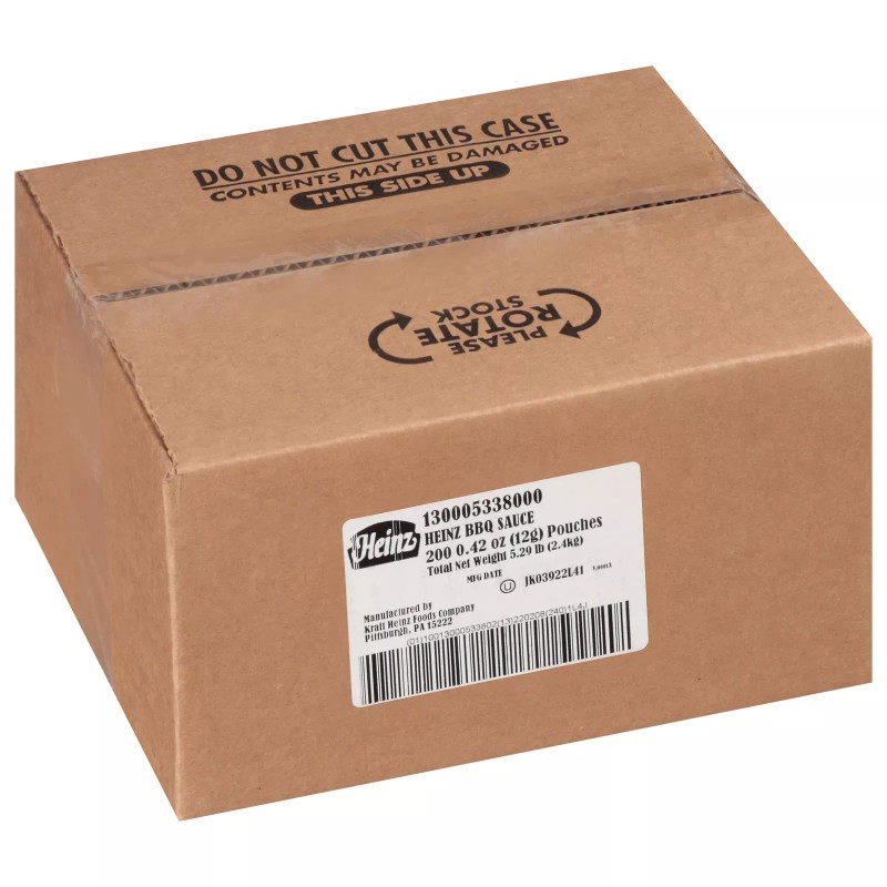 Heinz BBQ Sauce Single Serve Packet (0.4 oz Packets, Pack