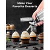 Professional Stainless Steel Whipped Cream Dispenser, 1L / 1 Quart