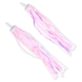 Jormftte 1 Pair Kid's Bike Streamersbike, Bike accessories for Girls Boys, Scooter Accessories, Colorful Bicycle Tassel Ribbons for Bicycle Handlebar Scooter Handgrip