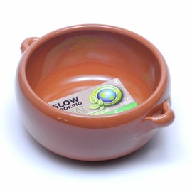 Graupera Casuela Deep Two-Handled Pot, Made in Spain, For Ajillo, Direct Fire, Oven, Heat Resistant, Ceramic, Earthenware Pot, 5.1 inches (13 cm)