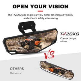 UTV Polaris RZR Rear View Mirror Compatible with Polaris RZR PRO XP/XP 4, RZR Trail, RZR Turbo R, Center Convex Rearview Mirror Replace Part Number # 2883763