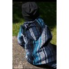 Sudadera con capucha mexicana para niños y niñas, Turquesa/Azul Marino,