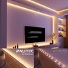 PAUTIX COB LED Strip Light 2700K,16.4ft Dimmable 2520LEDs DC24V Warm