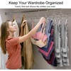 Pack of 2 Folding Clothes Hangers Space-Saving Multi-Layer Hanger Bra