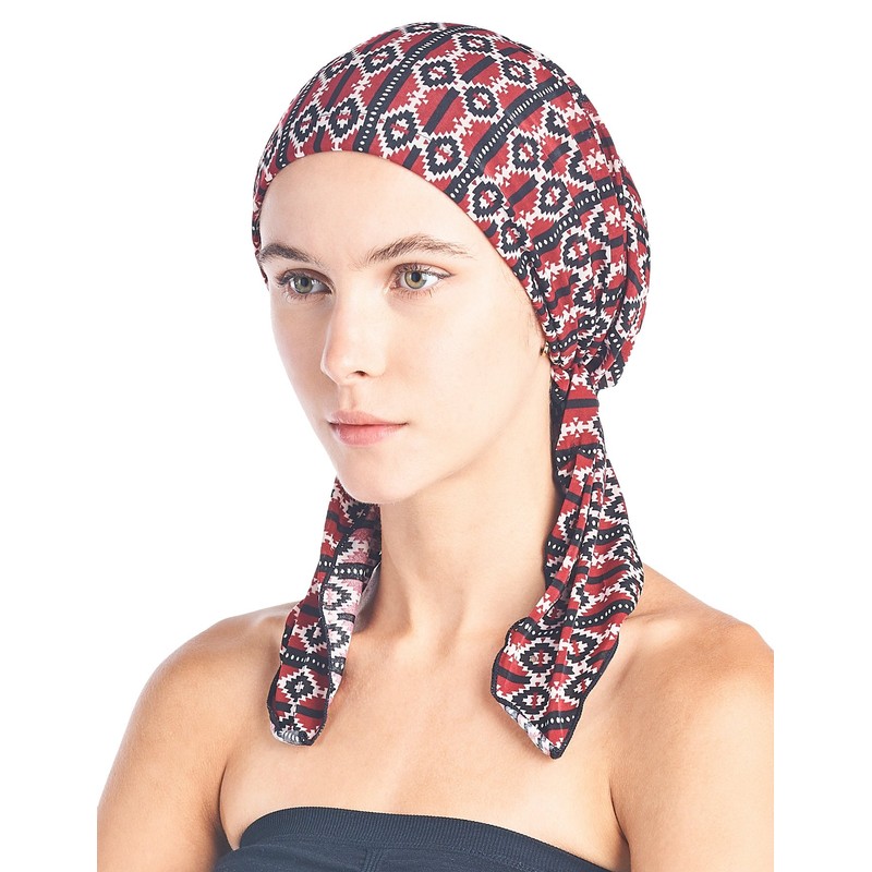 Ashford & Brooks Bandana preatada turbante quimioterapia, bufanda para dormir,