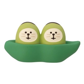 Deco Corporation ZCB-29837 Combre Concombre Snack Daruma Soramame Brothers, Approx. 1.7 x 0.6 x 0.9 inches (43 x 15 x 22 mm)