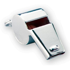 Markwort Nickel Plated Whistle (1 Dozen), 1.9-Inch