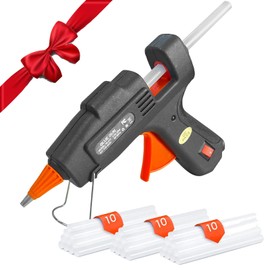 TIECTOWN Hot Glue Gun Kit, 400g Glue Gun (16x14x5.5cm) with 20W Power and 30 Glue Sticks(7mm) for DIY, Crafts, and Home Repairs