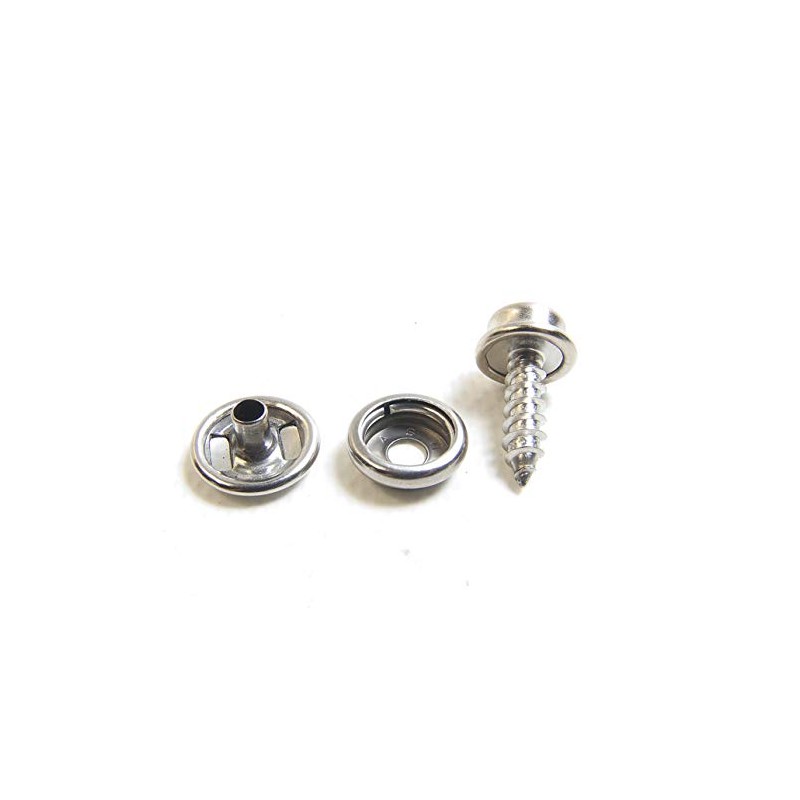 Snap Cap & Socket, Stainless Steel w/ 5/8" #10 Oversize