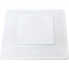TrueCraftware- 13-3/4” x 13-3/4” Square Plate Passion White Color Melamine-