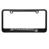 Corvette C7 Stingray Black License Plate Frame.