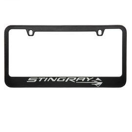 Corvette C7 Stingray Black License Plate Frame.