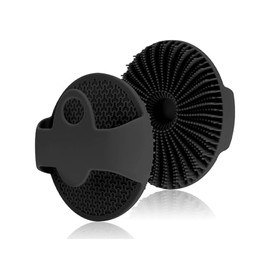 Silicone Body Scrubber Non Slip Exfoliating Body Scrubber for Sensitive Skin, Eco Friendly Shower Scrubber - Black