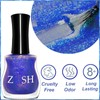 KAHSOSE Blue Glitter Nail Polish with Iridescent Sparkle – 15ML