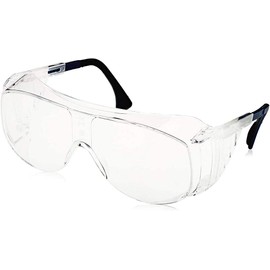 Uvex Ultra-Spec 2001 OTG (Over-the Glass) Visitor Specs Safety Glasses with Clear Ultra-Dura Anti-Scratch Lens (S0112)