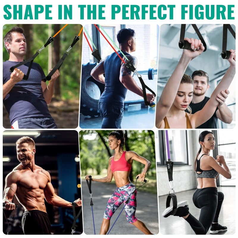 Heavy Resistance Bands Set for Working Out - Exercise Bands