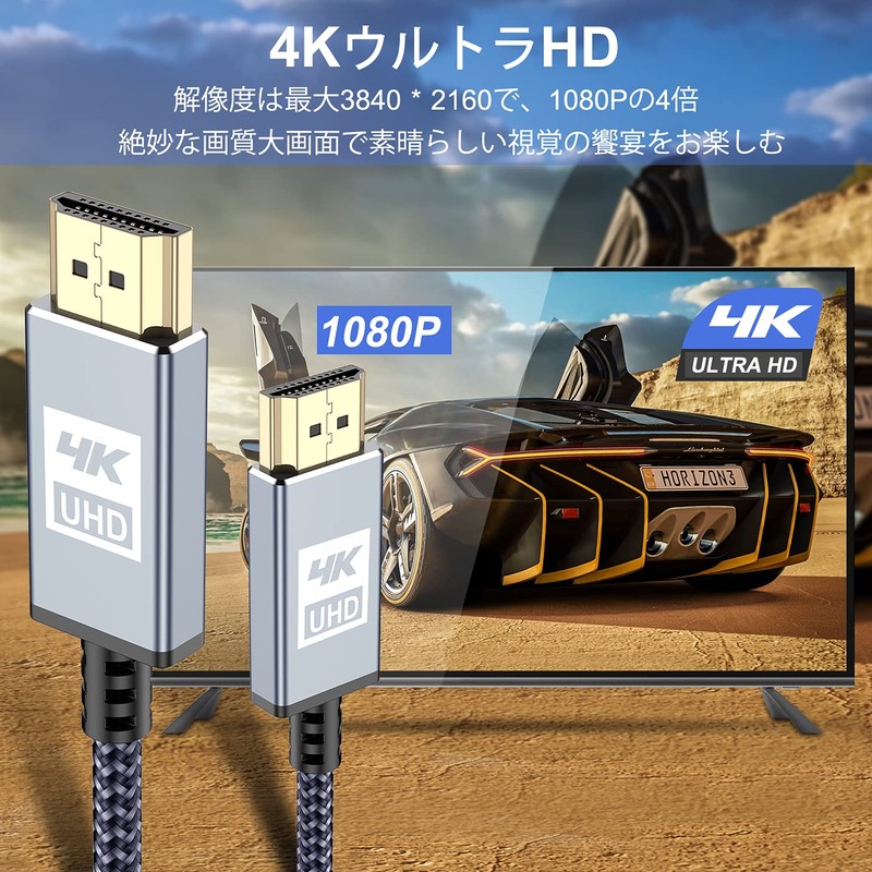4K HDMI Cable, 36.7 ft (12 m), High Speed Upgraded