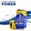 PKCELL PKCELL 9V Battery Carbon Zinc for Smoke Detectors 6F22