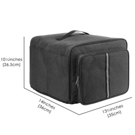 Kingshion Dustproof 5 in 1 Cover with Storage Bag Compatible with Ninja Foodi Grill AG301, AG302, AG400, Front Storage Bag and Side Insert Bag, Dustproof Cover for Ninja Foodi (Dark Grey)