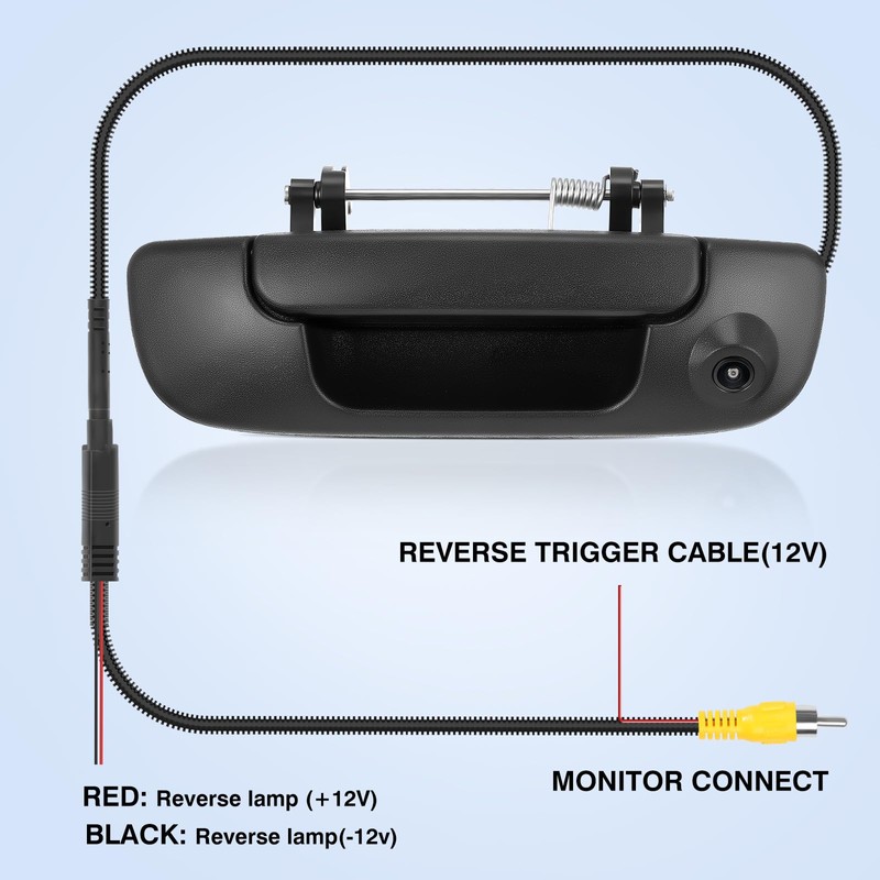 ACAUTO Tailgate Handle Backup Camera Fit for Dodge RAM 1500
