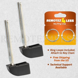 Remotez4less 2 For 2021 2022 Replacement Toyota Sienna Uncut Key Blade Insert Aftermarket
