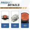 338096-702 Furnace Thermostat Limit Switch L170-20F Compatible with Carrier Bryant