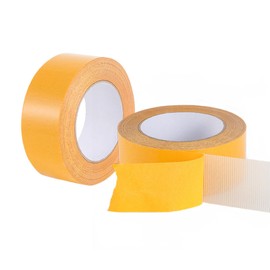 meiguihai 2PCS Heavy Duty Double Sided Fabric Tape,1 Inch X 33ft and 2 Inch X 33ft for Clothes, Pants, Curtains, Carpet, Sofa Covers, Arts,No Sewing Ironingv