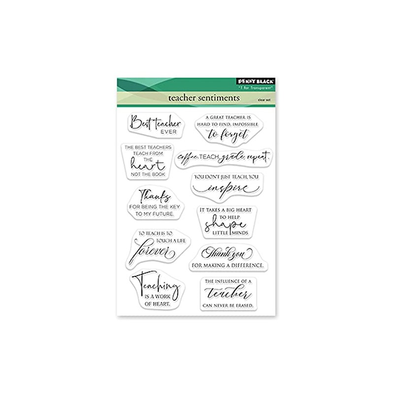 Penny Black Clear Stamps-Teacher Sentiments